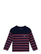 Moulin Amour/Gots Tops T-shirts Long-sleeved T-Skjorte Navy Maison Labiche Paris