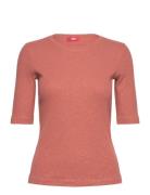 Women T-Shirts 3/4 Sleeve Tops T-shirts & Tops Short-sleeved Red Esprit Casual