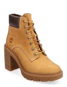 Mid Lace Up Boot Shoes Boots Ankle Boots Ankle Boots With Heel Brown Timberland