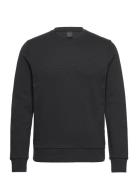 Am Embossed Crew Tops Sweatshirts & Hoodies Sweatshirts Black Hackett London