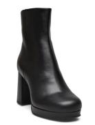 Biabella Platfrom Boot Crust Shoes Boots Ankle Boots Ankle Boots With Heel Black Bianco