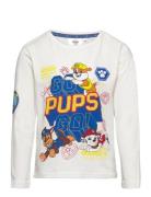 Long-Sleeved T-Shirt Tops T-shirts Long-sleeved T-Skjorte White Paw Patrol