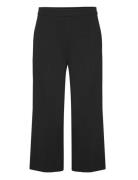 Vmsara Hr 7/8 Straight Pant Boo Bottoms Trousers Straight Leg Black Vero Moda