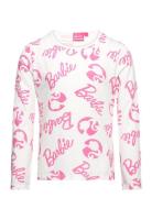 Long-Sleeved T-Shirt Tops T-shirts Long-sleeved T-Skjorte Multi/patterned Barbie