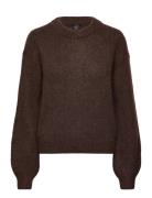 Sweater Selma Tops Knitwear Jumpers Brown Lindex