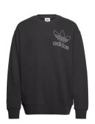 Outl Tref Crew Sport Sweatshirts & Hoodies Sweatshirts Black Adidas Originals