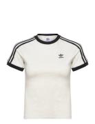 3 Stripe Raglan Tee Slim Sport T-shirts & Tops Short-sleeved White Adidas Originals