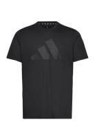 Adidas Train Essentials Feelready Logo Training T-Shirt Sport T-Kortærmet Skjorte Black Adidas Performance