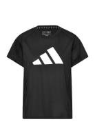 Tr-Es Logo T Sport T-shirts & Tops Short-sleeved Black Adidas Performance