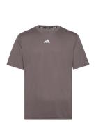 Hiit 3S Mes Tee Sport T-Kortærmet Skjorte Brown Adidas Performance