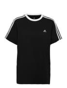 Essentials 3-Stripes T-Shirt Sport T-shirts & Tops Short-sleeved Black Adidas Sportswear