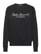 Logo Cotton Fleece Pullover Tops Sweatshirts & Hoodies Sweatshirts Black Polo Ralph Lauren