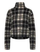 Plaid Alpaca-Blend Sweater Tops Knitwear Turtleneck Black Polo Ralph Lauren