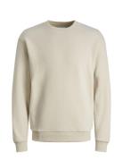 Jjebradley Sweat Crew Noos Tops Sweatshirts & Hoodies Sweatshirts Cream Jack & J S