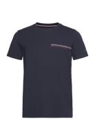 Small Chest Stripe Monotype Tee Tops T-Kortærmet Skjorte Blue Tommy Hilfiger