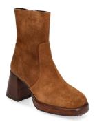 429-Brigand Croute Shoes Boots Ankle Boots Ankle Boots With Heel Brown Jonak Paris