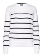 W Resort Crewneck Sweater Tops Sweatshirts & Hoodies Sweatshirts White PUMA Golf