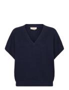 Fqani-Pullover Tops Knitwear Jumpers Navy FREE/QUENT