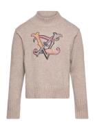 Polo Neck Sweater Or Jumper Tops Knitwear Pullovers Beige Zadig & Voltaire Kids