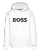 Sweatshirt Tops Sweatshirts & Hoodies Hoodies White BOSS