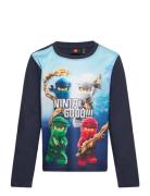 Lwtaylor 610 - T-Shirt L/S Tops T-shirts Long-sleeved T-Skjorte Navy LEGO Kidswear