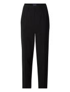 Tina Straight-Leg Cropped Pants Bottoms Trousers Straight Leg Black Lexington Clothing