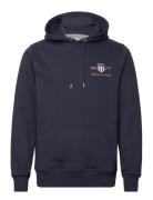 Reg Medium Archive Shield Hoodie Tops Sweatshirts & Hoodies Hoodies Navy GANT