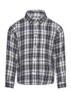Reg. Check Flanell Shirt Tops Shirts Long-sleeved Shirts Blue GANT