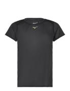 Dryaeroflow Tee Sport T-shirts & Tops Short-sleeved Black Mizuno