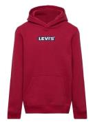 Levi's® Box Tab Pullover Hoodie Tops Sweatshirts & Hoodies Hoodies Red Levi's