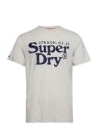 Venue Classic Logo T Shirt Tops T-Kortærmet Skjorte Grey Superdry