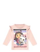 Nmfdira Gabby Ls Top Vde Tops T-shirts Long-sleeved T-Skjorte Pink Name It