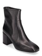 New Low Chuncky Heel Shoes Boots Ankle Boots Ankle Boots With Heel Black Apair