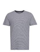 Regular Striped Basic Tee - Gots/Ve Tops T-Kortærmet Skjorte Blue Knowledge Cotton Apparel