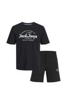 Jjforest Tee Ss Crew Neck Set Pack Mp Tops T-Kortærmet Skjorte Black Jack & J S