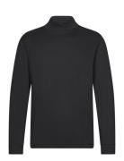 Perkins Neck Long-Sleeved T-Shirt Tops T-Langærmet Skjorte Black Mango