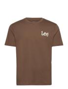 Essential Ss Tee Tops T-Kortærmet Skjorte Brown Lee Jeans