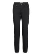 Mid Rise Slim - Infinite Black Bottoms Jeans Straight-regular Black Calvin Klein