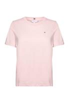 Modern Regular C-Nk Ss Tops T-shirts & Tops Short-sleeved Pink Tommy Hilfiger