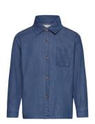 Super Light Denim Classic Shirt Tops Shirts Long-sleeved Shirts Blue Copenhagen Colors