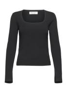 Pullover Long Sleeve Tops T-shirts & Tops Long-sleeved Black Marc O'Polo