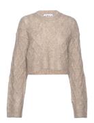 Knit Melange Sweater Tops Knitwear Jumpers Beige REMAIN Birger Christensen