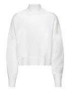 Cropped Tn Po.cashme Tops Knitwear Turtleneck White Theory