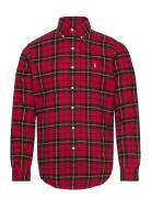 Lunar New Year Classic Fit Plaid Shirt Tops Shirts Casual Red Polo Ralph Lauren