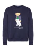 Polo Bear Fleece Sweatshirt Tops Sweatshirts & Hoodies Sweatshirts Navy Polo Ralph Lauren