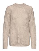 Nutto Crewneck Top Tops Knitwear Jumpers Beige H2O Fagerholt