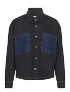 Objbeate Ls Denim Shirt E Aw Fair 23 Tops Shirts Long-sleeved Black Object