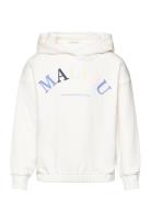 Over D Printed Hoody Tops Sweatshirts & Hoodies Hoodies White Tom Tailor