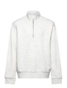 Nlmhing Ls Half Zip Sweat Tops Sweatshirts & Hoodies Sweatshirts Grey LMTD
