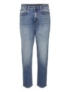 Nmmoni Hw Straght Ank Jeans Az221Db Noos Bottoms Jeans Straight-regular Blue NOISY MAY